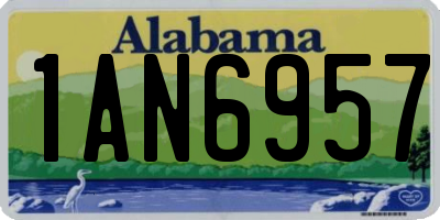 AL license plate 1AN6957