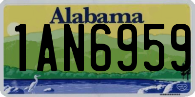 AL license plate 1AN6959