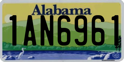 AL license plate 1AN6961