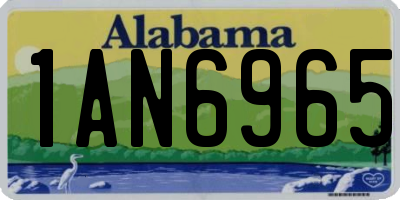 AL license plate 1AN6965