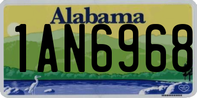 AL license plate 1AN6968