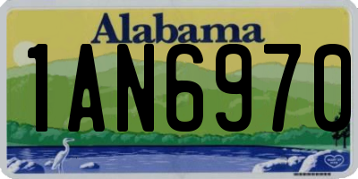 AL license plate 1AN6970