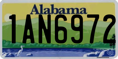AL license plate 1AN6972