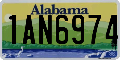 AL license plate 1AN6974