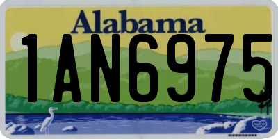 AL license plate 1AN6975