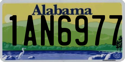 AL license plate 1AN6977