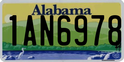 AL license plate 1AN6978
