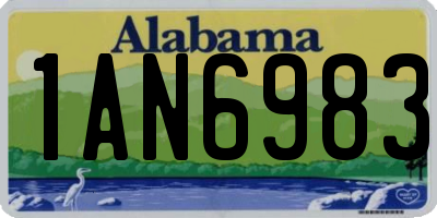 AL license plate 1AN6983
