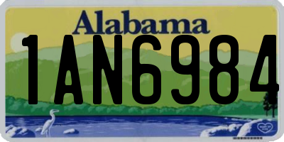 AL license plate 1AN6984