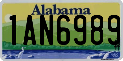 AL license plate 1AN6989