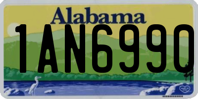 AL license plate 1AN6990