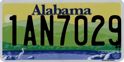 AL license plate 1AN7029
