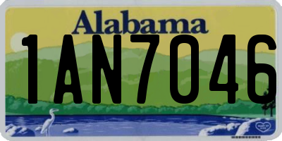 AL license plate 1AN7046