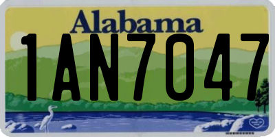 AL license plate 1AN7047