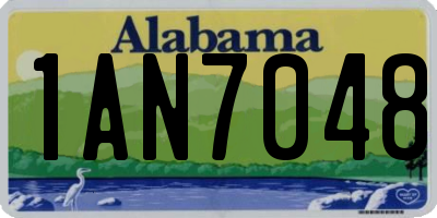 AL license plate 1AN7048