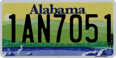 AL license plate 1AN7051