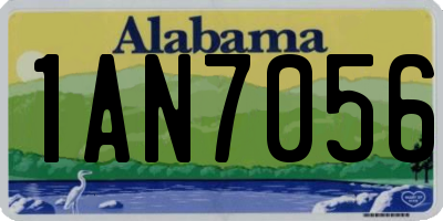 AL license plate 1AN7056