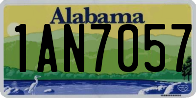 AL license plate 1AN7057