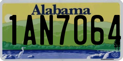 AL license plate 1AN7064