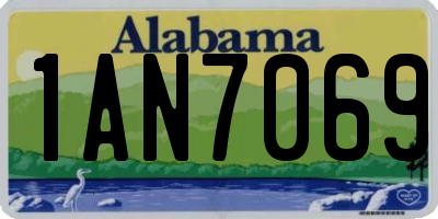 AL license plate 1AN7069