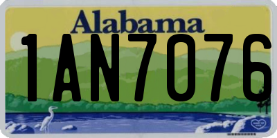 AL license plate 1AN7076