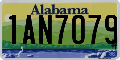AL license plate 1AN7079