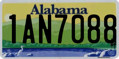 AL license plate 1AN7088