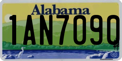 AL license plate 1AN7090