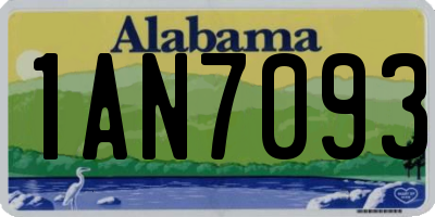 AL license plate 1AN7093
