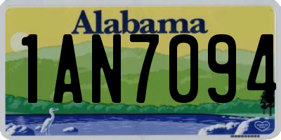 AL license plate 1AN7094