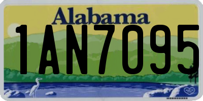 AL license plate 1AN7095
