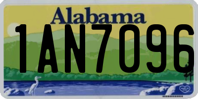 AL license plate 1AN7096