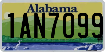 AL license plate 1AN7099