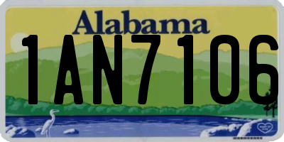 AL license plate 1AN7106