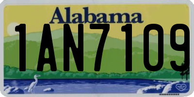 AL license plate 1AN7109