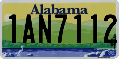 AL license plate 1AN7112