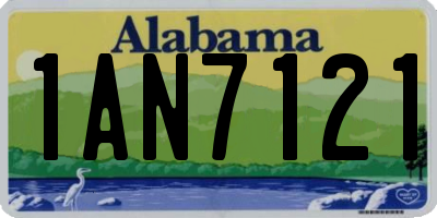 AL license plate 1AN7121