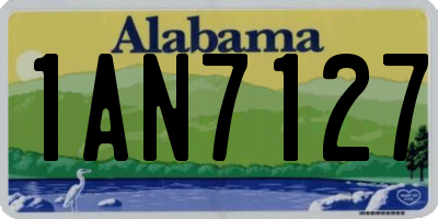AL license plate 1AN7127