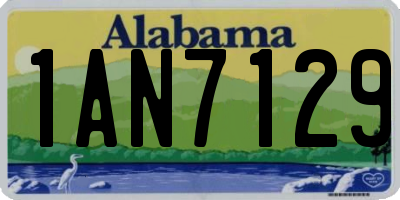 AL license plate 1AN7129