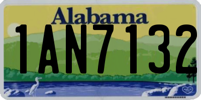 AL license plate 1AN7132