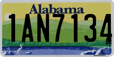 AL license plate 1AN7134