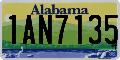 AL license plate 1AN7135
