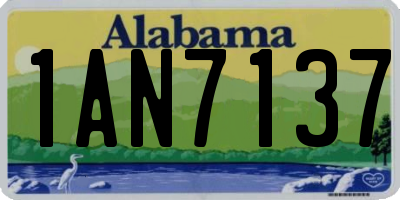 AL license plate 1AN7137