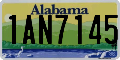 AL license plate 1AN7145
