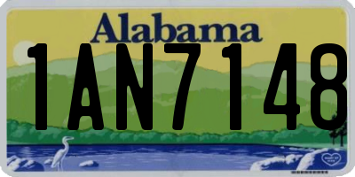 AL license plate 1AN7148