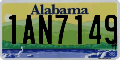 AL license plate 1AN7149