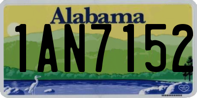 AL license plate 1AN7152