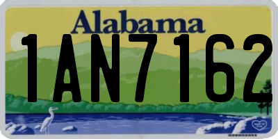 AL license plate 1AN7162