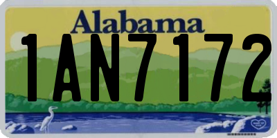 AL license plate 1AN7172