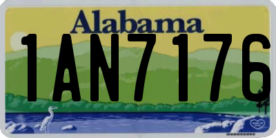 AL license plate 1AN7176